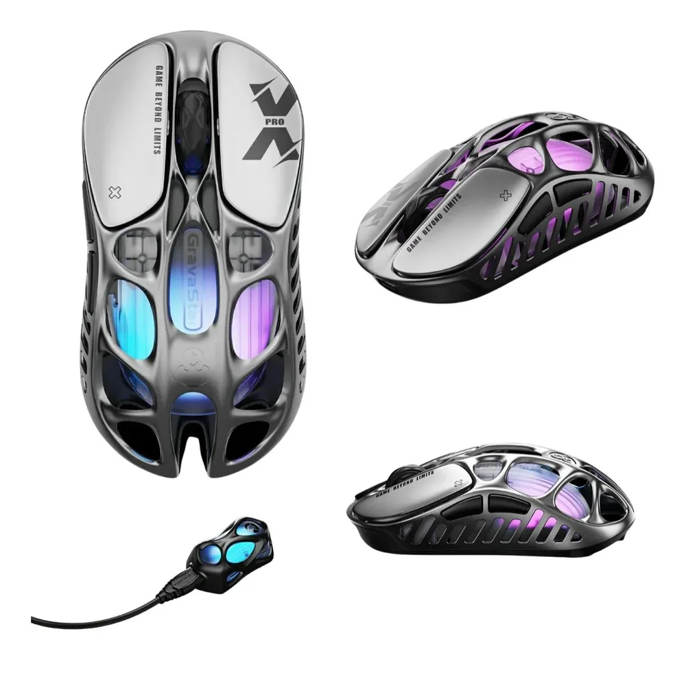 マウス・トラックボール GravaStar Mercury M1 Pro ゲーミングマウス Mercury M1 Pro ガンメタルグレー - GravaStarの高