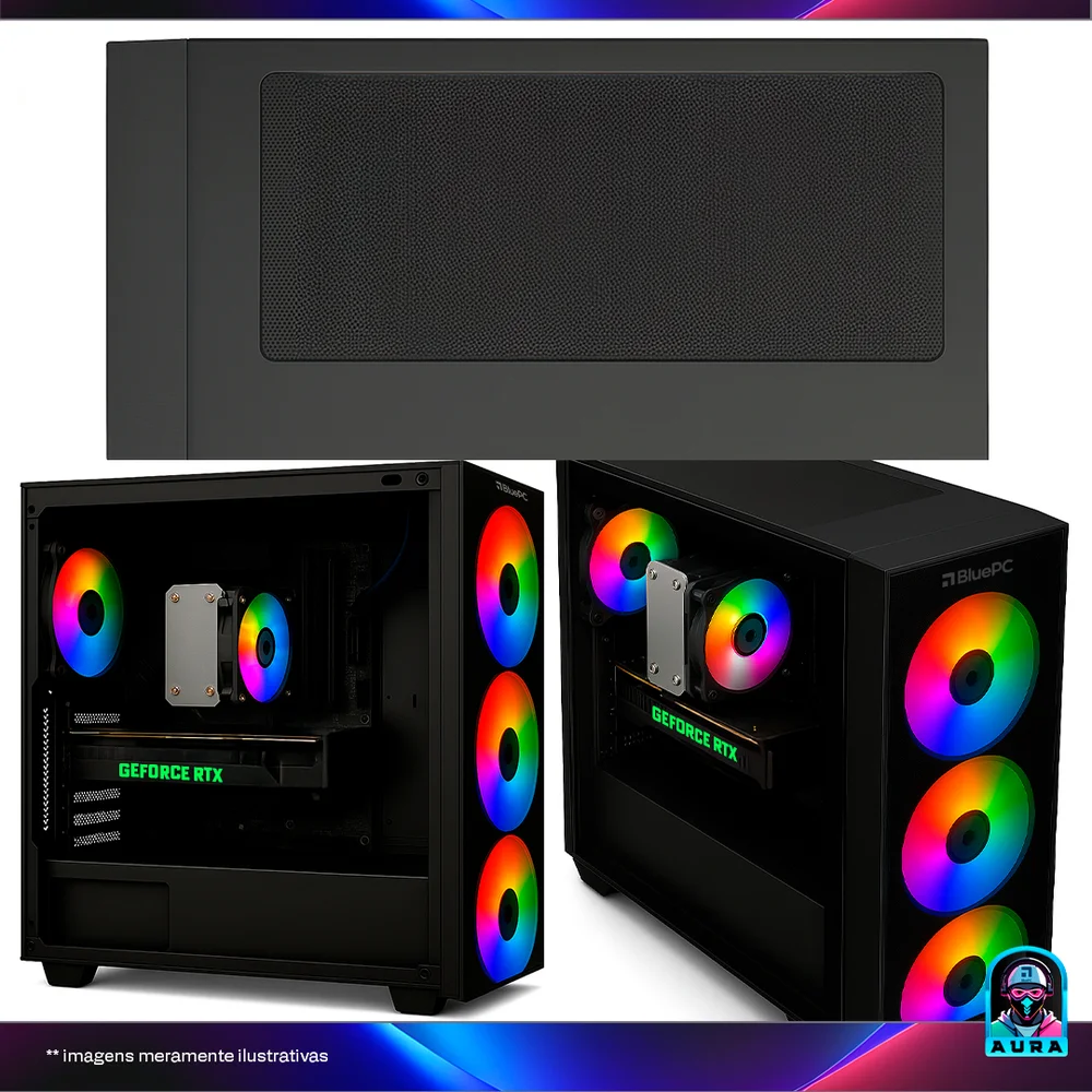 PC Gamer Aura By Bluepc - Intel Core i5 14400f, B760, Geforce RTX 5070 12gb, 32gb Ddr5, SSD M.2 PCie 1TB, Fonte 750w 80 Plus - Pgbp-aur143 - view 5