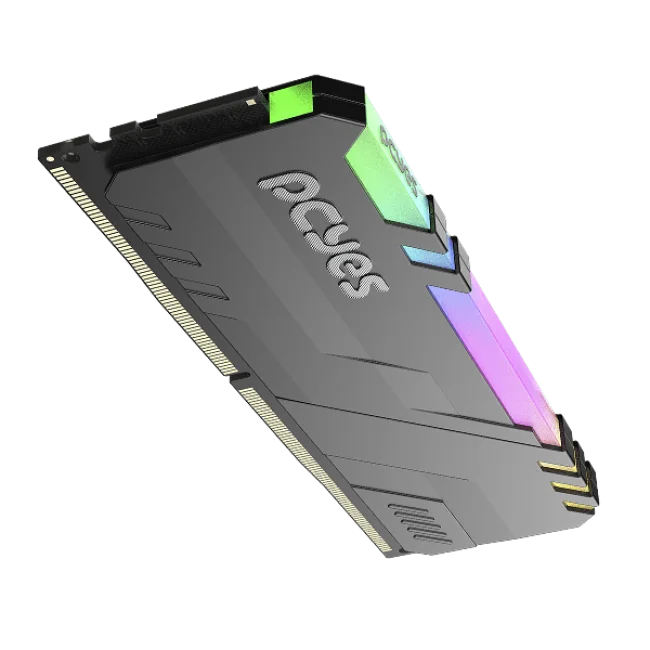 Imagem 3 de 5 do produto Memoria Gamer PCyes Udimm 16gb Ddr5 5600mhz Black Com RGB - Pm165600d5br