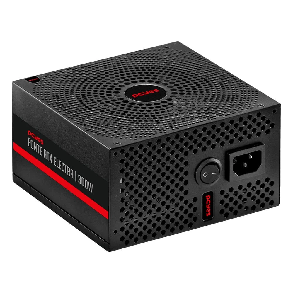Imagem 2 de 5 do produto Fonte Atx PCyes Electra 300w Pfc Ativo - Elec300w