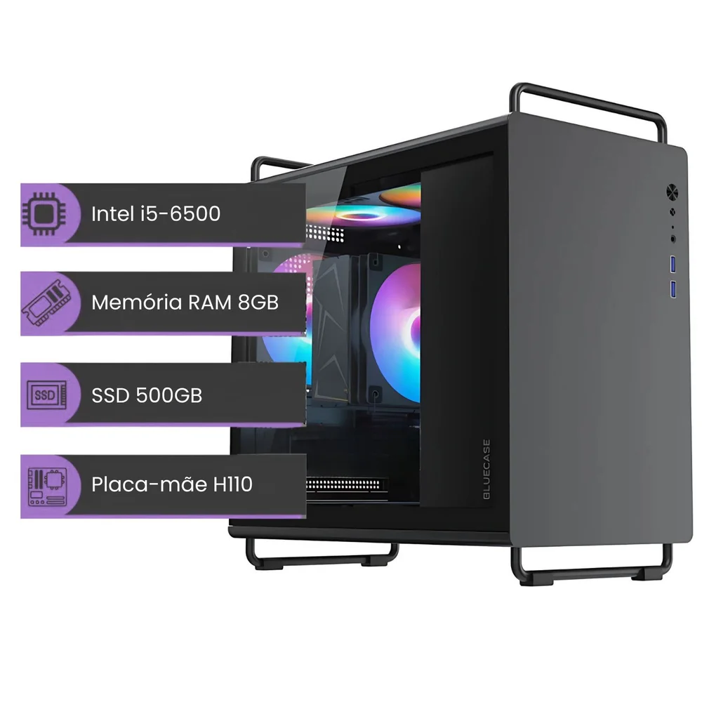 Computador Intel i56500 SSD 500GB RAM 8GB