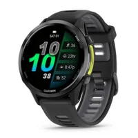 Relógio Garmin Forerunner 970 Music AmoLED Cinza Em Titânio Dlc Preto 47mm