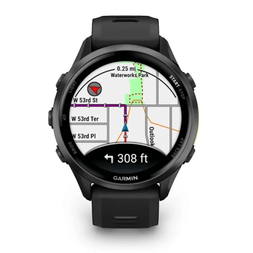 Imagem 4 de 5 do produto Relógio Garmin Forerunner 970 Music AmoLED Cinza Em Titânio Dlc Preto 47mm