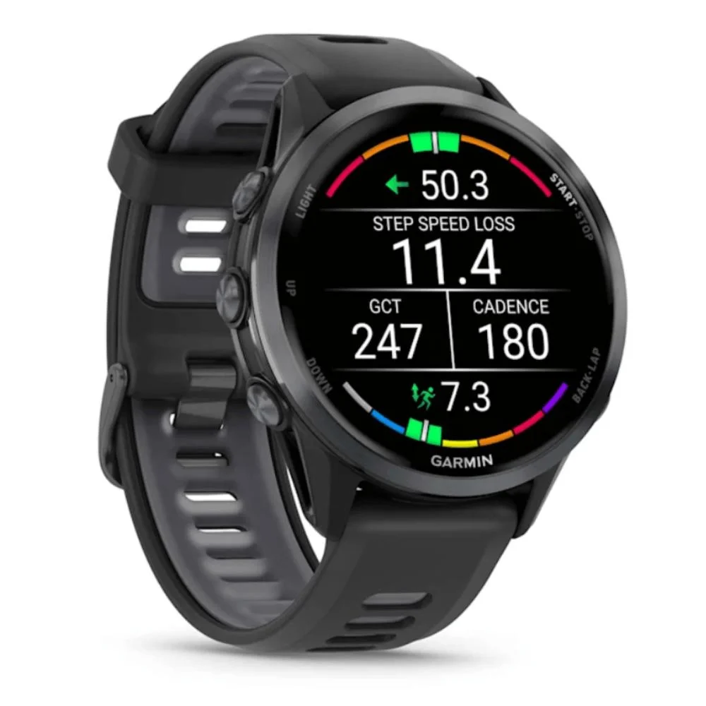 Imagem 5 de 5 do produto Relógio Garmin Forerunner 970 Music AmoLED Cinza Em Titânio Dlc Preto 47mm