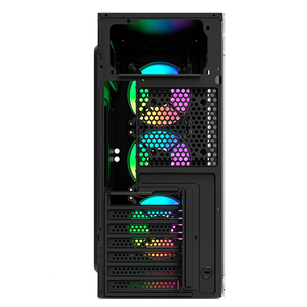 Imagem 3 de 5 do produto Gabinete Gamer Smog Preto 4 Fan Atx Micro Atx Mini-itx Clanm