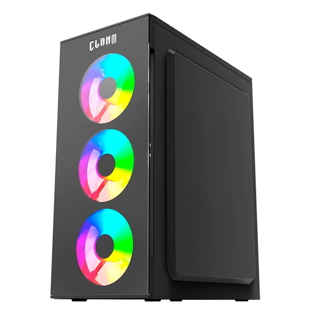 Imagem 5 de 5 do produto Gabinete Gamer Smog Preto 4 Fan Atx Micro Atx Mini-itx Clanm