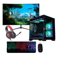 Computador PC Gamer Amd Ryzen 7 5700g 32gb Ram SSD 960gb Tela 23 Curva RTX 5060 8GB