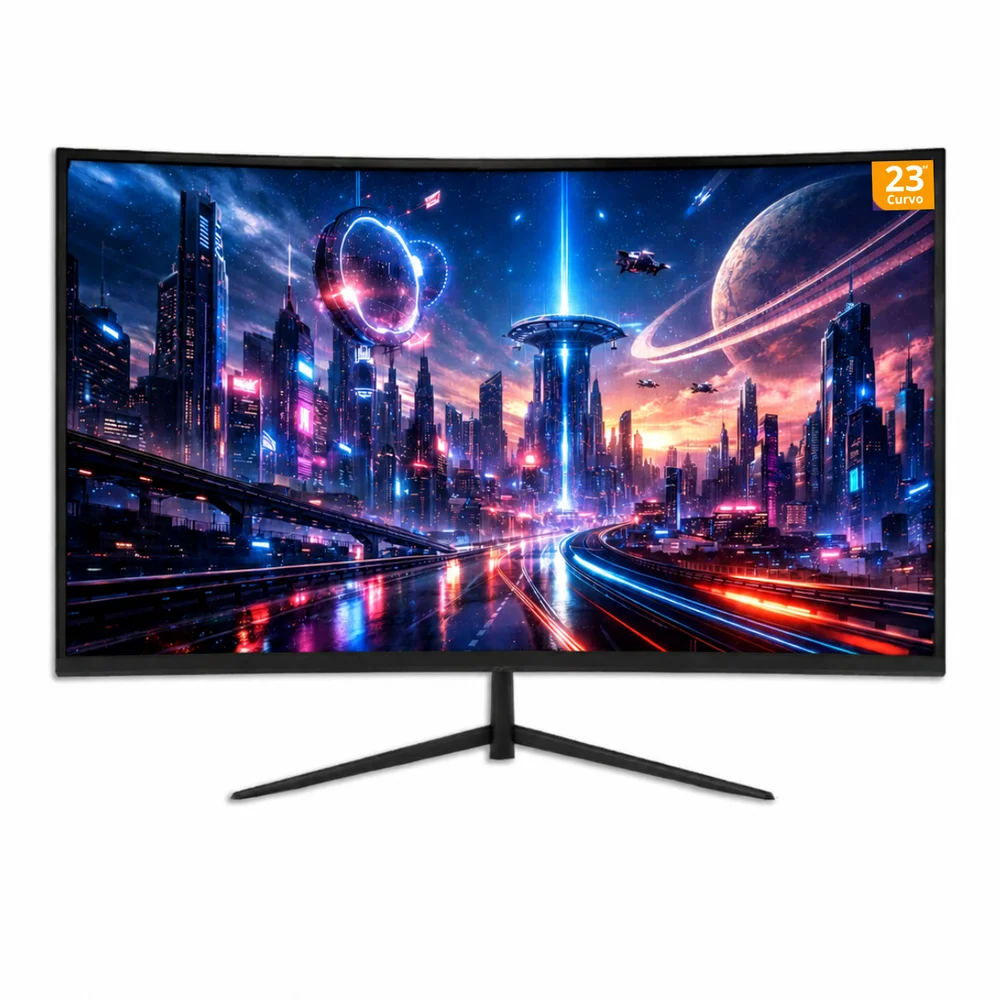 Computador PC Gamer Amd Ryzen 7 5700g 32gb Ram SSD 960gb Tela 23 Curva RTX 5060 8GB - Preto - view 2