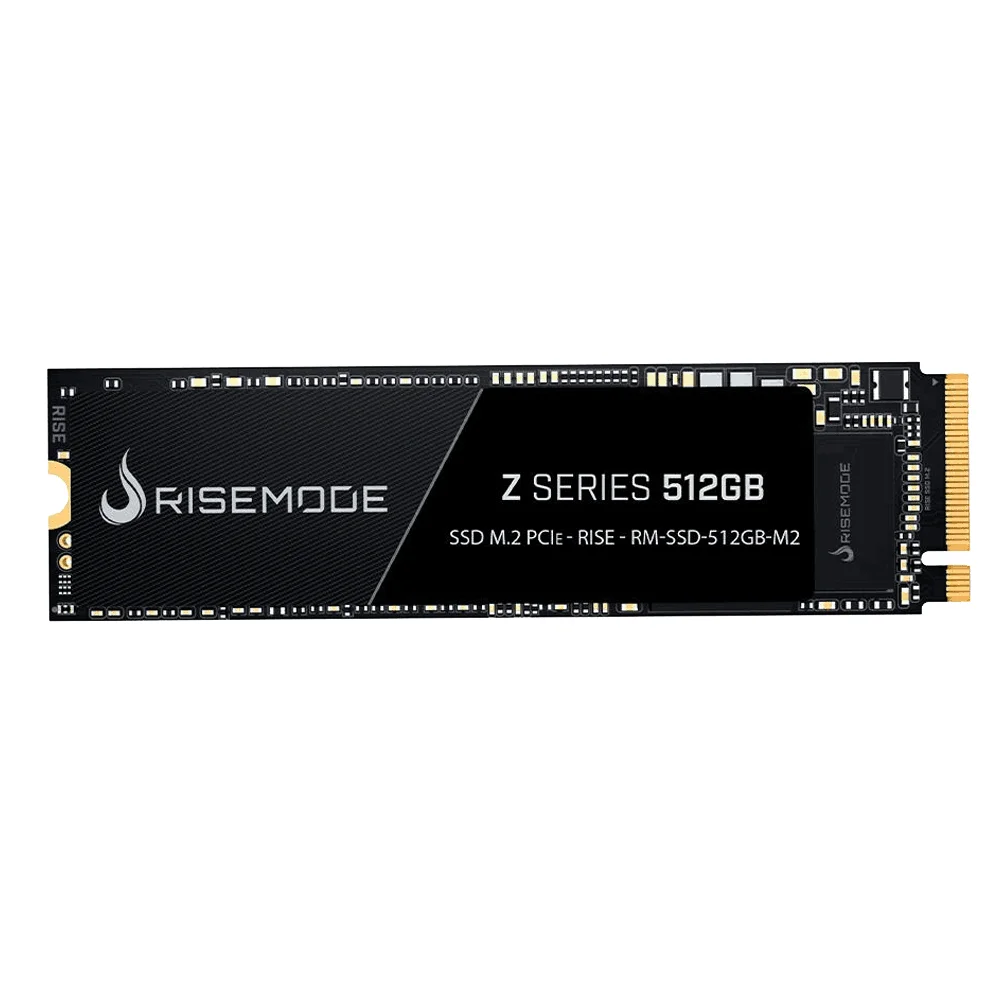 SSD Gamer Rise Mode Z Series 512GB NVMe M.2 2280 Leitura 3100MB/s Gravação 1800MB/s - RM-SSD-512GB-M2