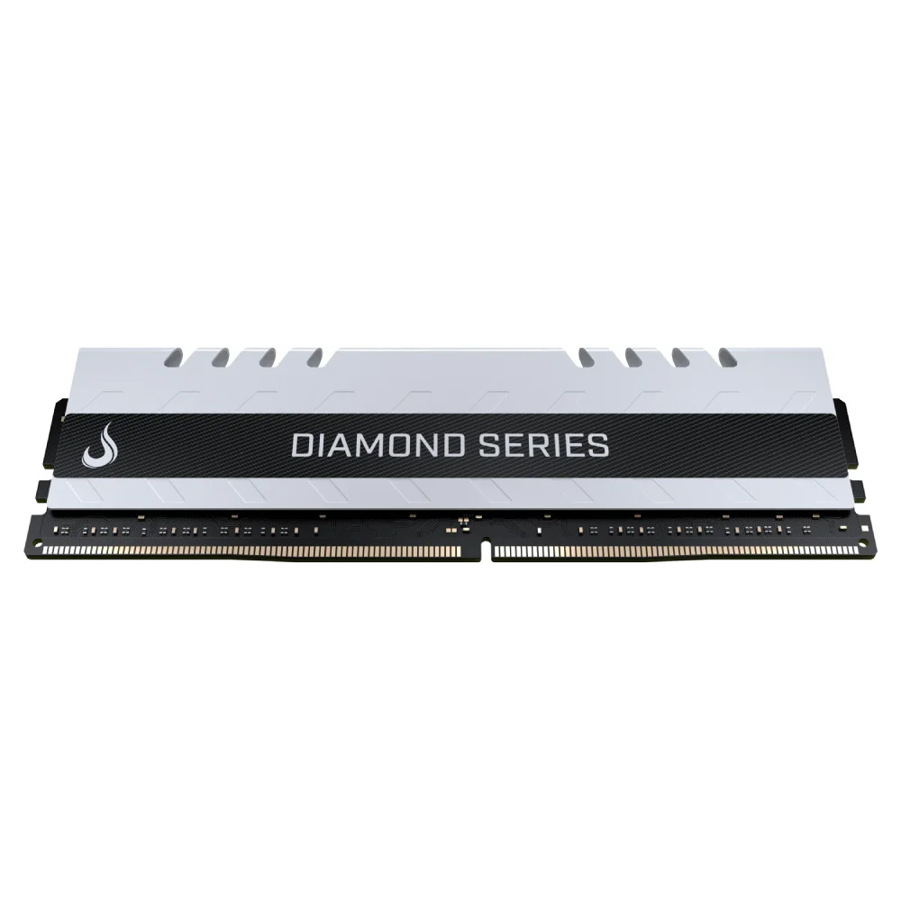 Imagem 2 de 3 do produto Memória RAM Rise Mode Diamond 8GB, 3200MHz, DDR4, CL19, Branco - RM-D4-8G-3200DW