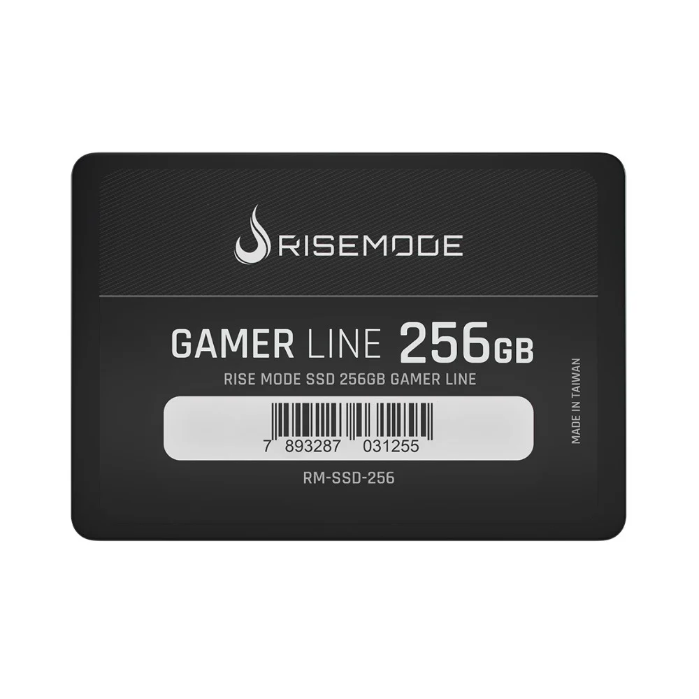 SSD Rise Mode Gamer Line, 256GB, Leitura: 530MB/s, Gravação: 520MB/s, SATA III, Preto - RM-SSD-256 SSD Rise Mode Gamer Line, 256GB, Leitura: 530MB/s, Gravação: 520MB/s, SATA III, Preto - RM-SSD-256