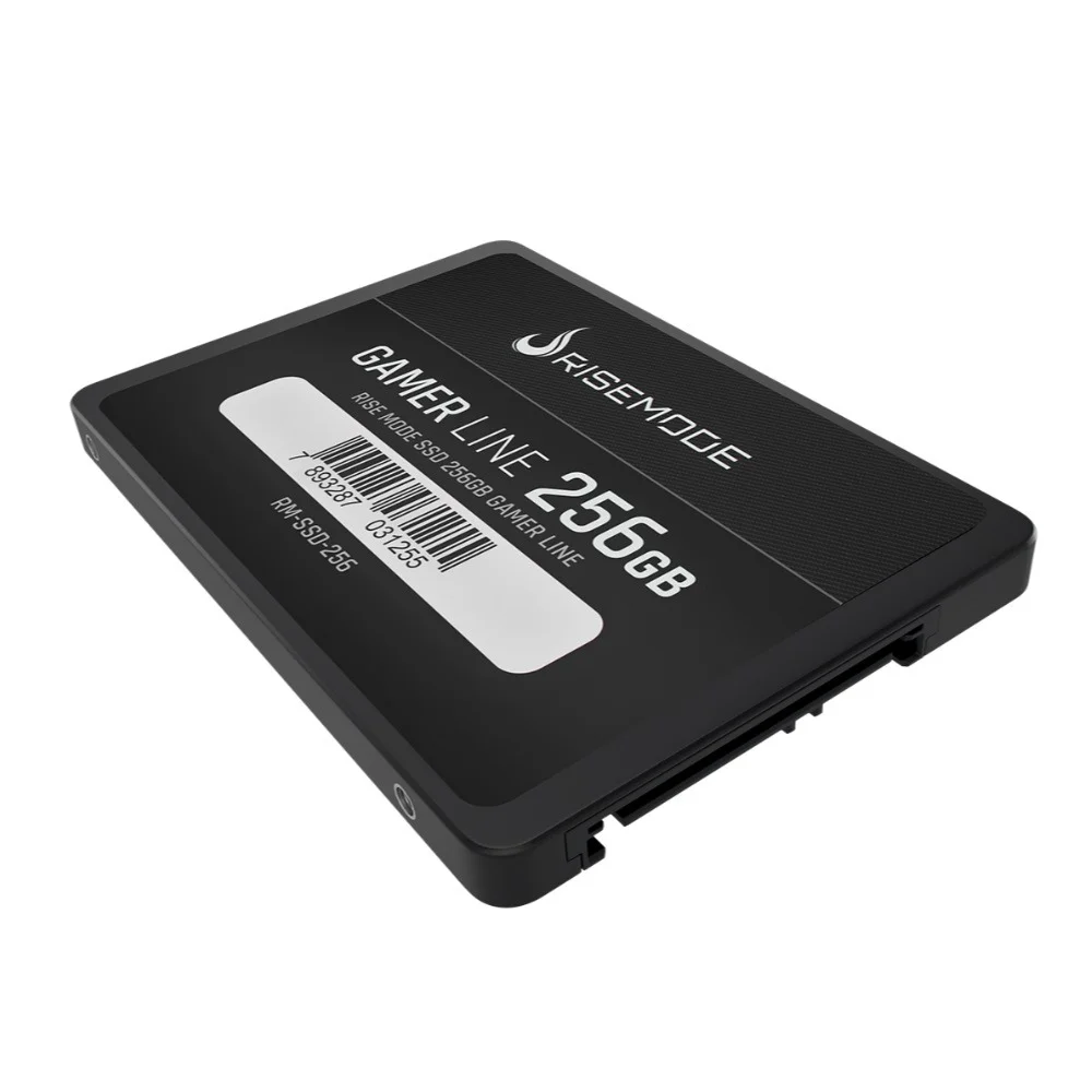 SSD Rise Mode Gamer Line, 256GB, Leitura: 530MB/s, Gravação: 520MB/s, SATA III, Preto - RM-SSD-256 SSD Rise Mode Gamer Line, 256GB, Leitura: 530MB/s, Gravação: 520MB/s, SATA III, Preto - RM-SSD-256