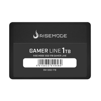 SSD Rise Mode Gamer Line, 1TB, Leitura: 530MB/s, Gravação: 520MB/s, SATA III,  Preto - RM-SSD-1TB