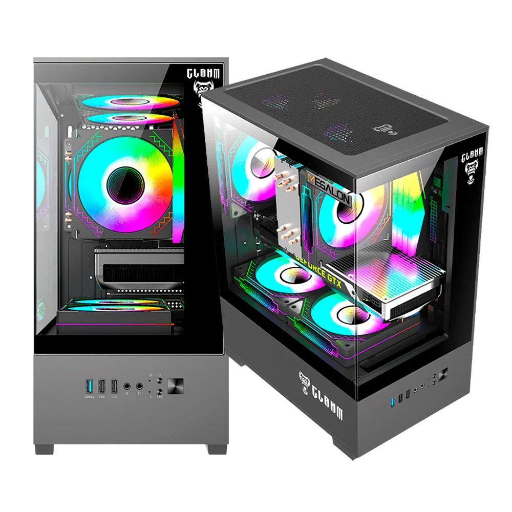 Gabinete Gamer Aquario Megalon 3 Fan Matx Mini-itx Clanm
