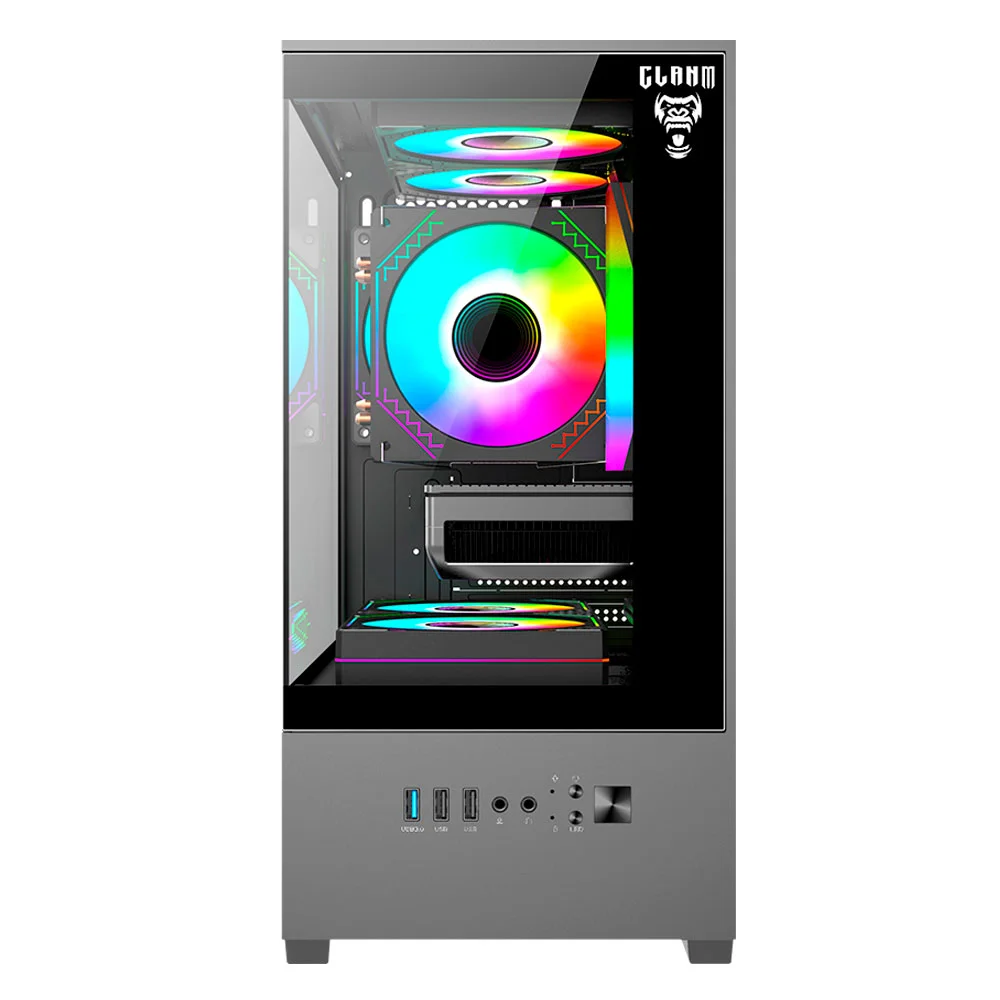 Imagem 4 de 4 do produto Gabinete Gamer Aquario Megalon 3 Fan Matx Mini-itx Clanm