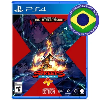 Streets Of Rage 4 Anniversary Edition Ps4 Mídia Física Legendado Em Português Playstation 4