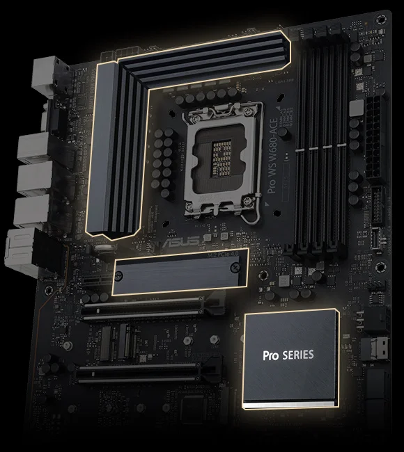 Placa Mãe Asus Pro Ws W680-ace LGA 1700 - Workstation Profissional Com Chipset Intel W680 Placa Mãe Asus Pro Ws W680-ace LGA 1700 - Workstation Profissional Com Chipset Intel W680