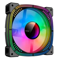 Cooler Fan RGB Hayom, 120mm, Silencioso, 4 Pinos Molex, Efeito Infinity, Tipo Slave, Preto - Fc1310 2