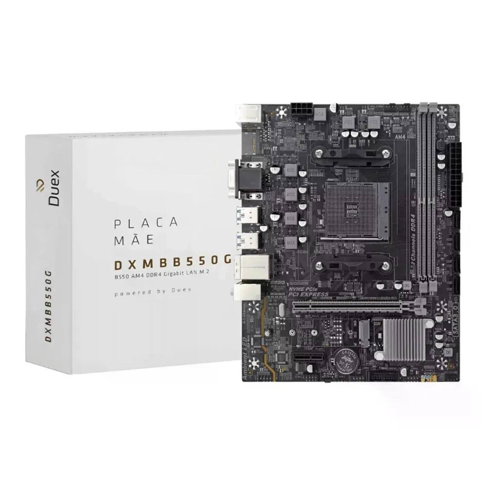 Placa Mãe Duex Dxmb B550g, Am4, Ddr4, Micro Atx, Dxmbb550g