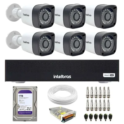 6x Bullet Branca Tf  Dvr 1108c  1TB
