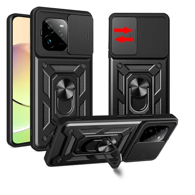 Capa Capinha Case Para Realme Gt 7 Pro - Protetora Resistente Anti Impacto Queda Armadura Militar Cor:preto