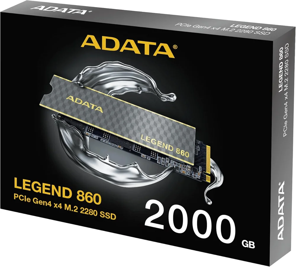 SSD Nvme 2TB Gen 4 6000mbs/5000mbs Adata Legend Sleg-860-2000gcs
