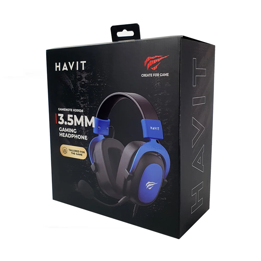 Imagem 2 de 5 do produto Headset Gamer Havit Gamenote H2002d Preto/azul