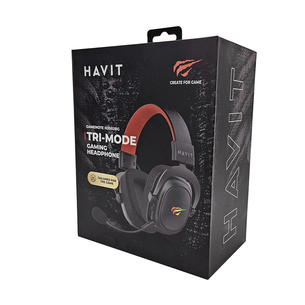 Headset Gamer Havit Gamenote H2002bg Usb Bt 2.4hz Preto Headset Gamer Havit Gamenote H2002bg Usb Bt 2.4hz Preto