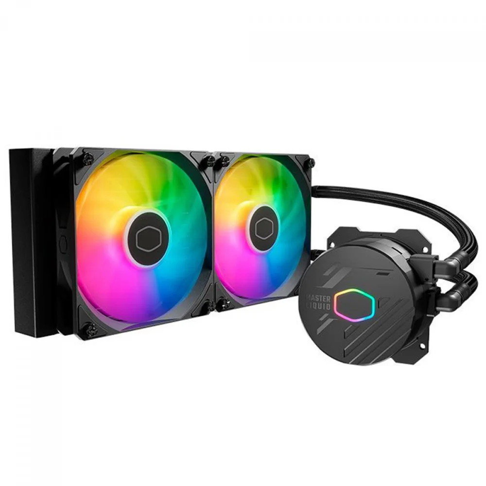 Imagem 1 de 5 do produto Water Cooler Cooler Master Masterliquid 240l Core Spectrum ARGB 240mm Amd/intel Preto Mlw-d24m-a18ps-r1