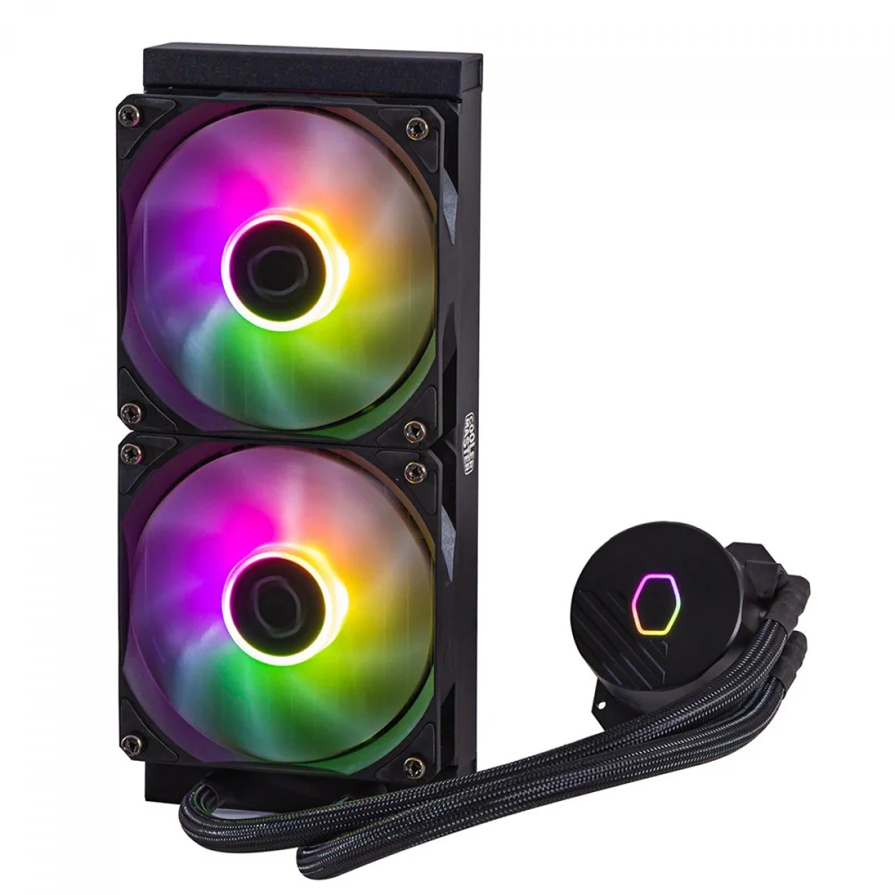Imagem 4 de 5 do produto Water Cooler Cooler Master Masterliquid 240l Core Spectrum ARGB 240mm Amd/intel Preto Mlw-d24m-a18ps-r1