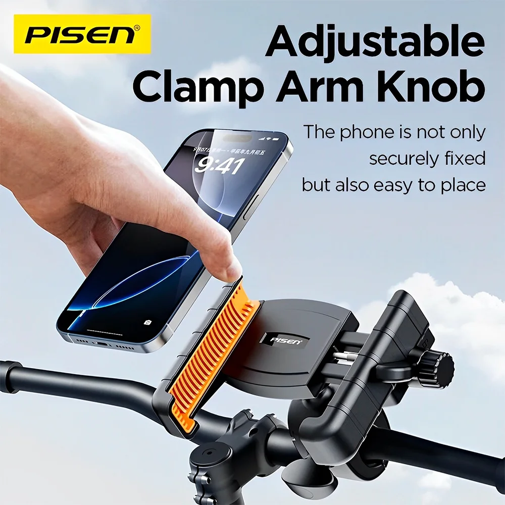 Imagem 5 de 5 do produto Suporte Celular Ciclismo Pisen Tp-zj01 Para Guidão Preto