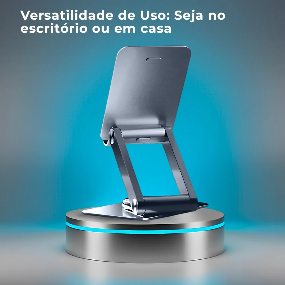 Imagem 2 de 5 do produto Suporte Celular Pisen Le-zj58 Dobrável Portátil Prateado
