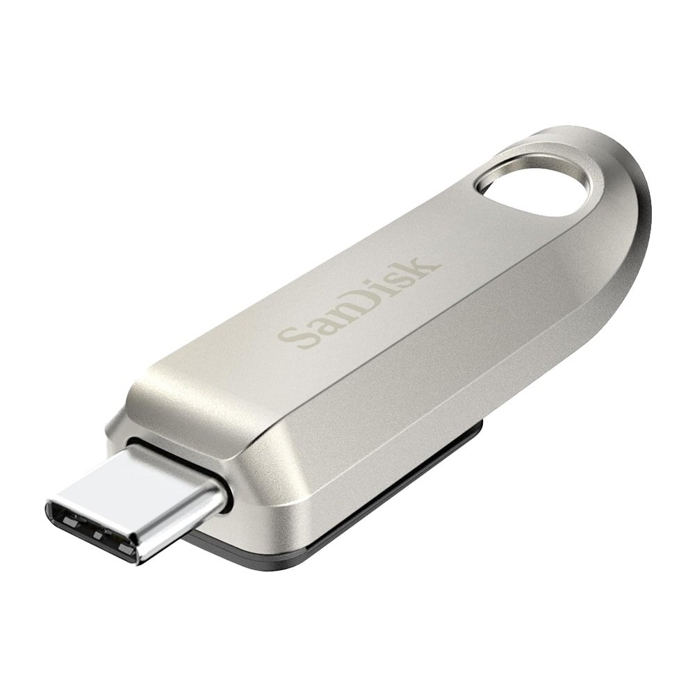 Pen Drive Sandisk 64gb Usb C 3.2 Ultra Luxe 300mbs Prata