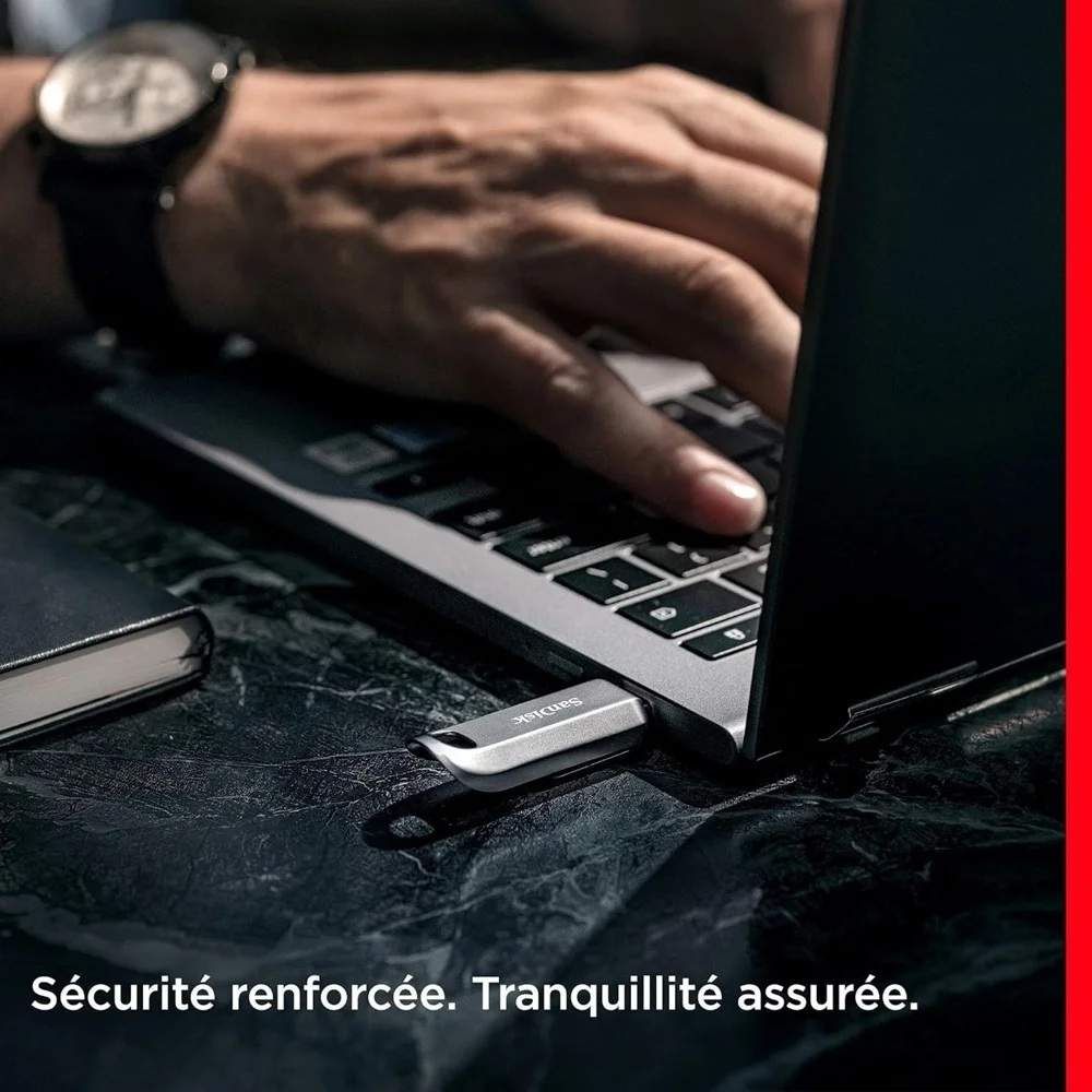 Imagem 2 de 5 do produto Pen Drive Sandisk 64gb Usb C 3.2 Ultra Luxe 300mbs Prata