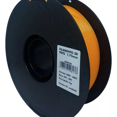 Filamento 3d - Petg Laranja - Rolo 1kg (1.75mm)