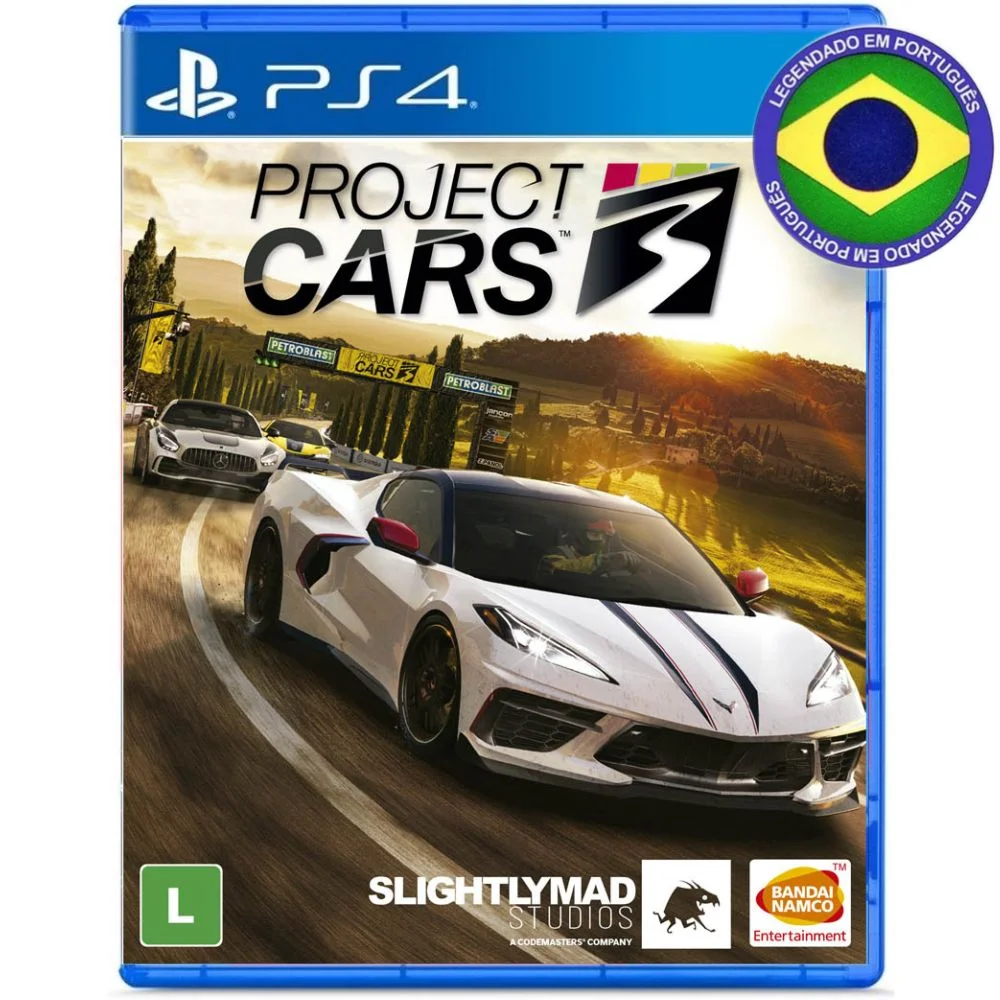 Project Cars 3 Ps4 Mídia Física Legendado Em Português Playstation 4