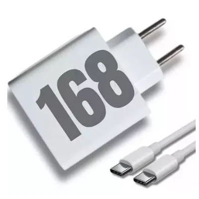 Carregador Android Turbo 168w Duo Compativel Tipo C