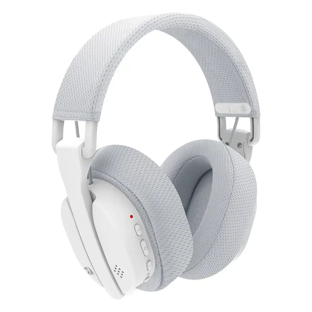 Imagem 2 de 5 do produto Headset Gamer Redragon Luce Branco H888w 40mm Sem Fio Bt
