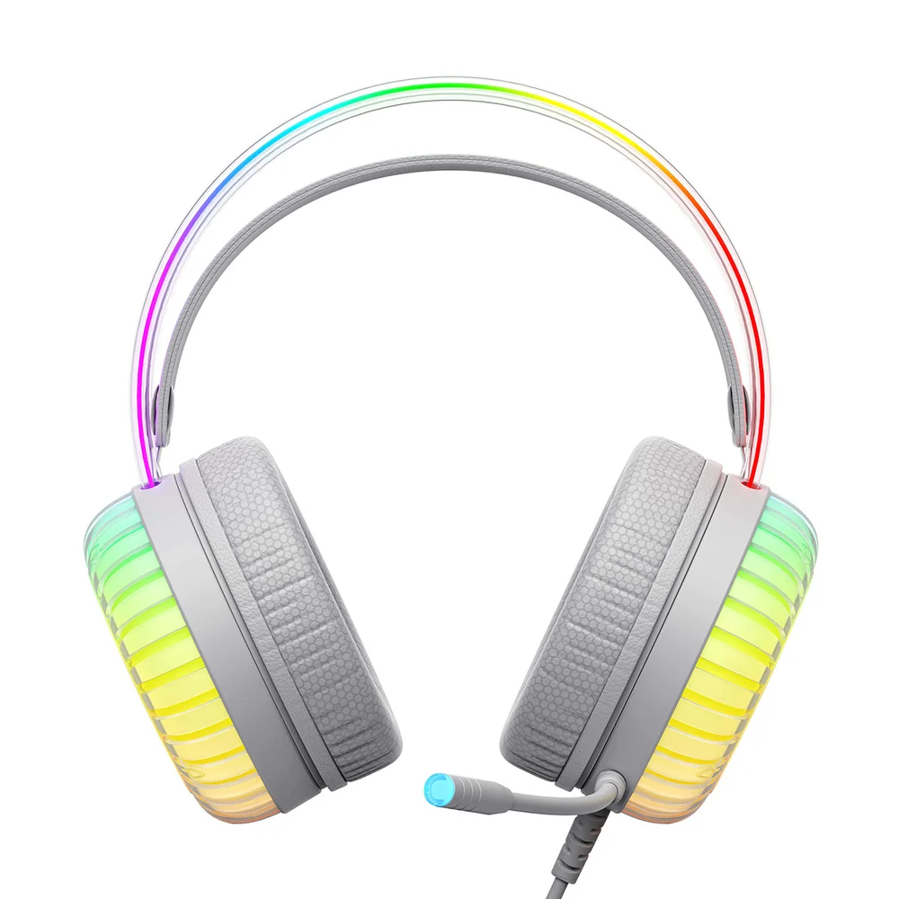 Imagem 3 de 5 do produto Headset Gamer Havit Gamenote H2046u Usb 7.1 RGB Branco
