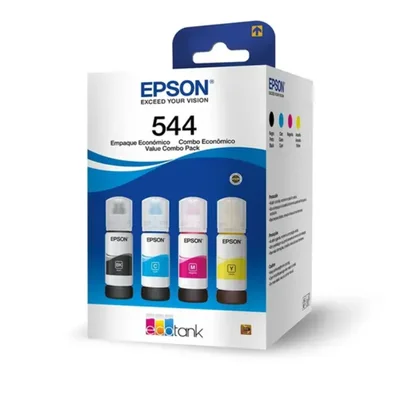 Kit 4 Refil Tinta Para T544 L3110 L3150 L3250 CAIXA MÚLTIPLA