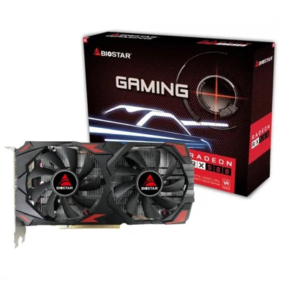 Placa De Vídeo Biostar Amd Radeon Rx 580 2048sp, 8GB, GDDR5, 256 Bit, Va5815rq82