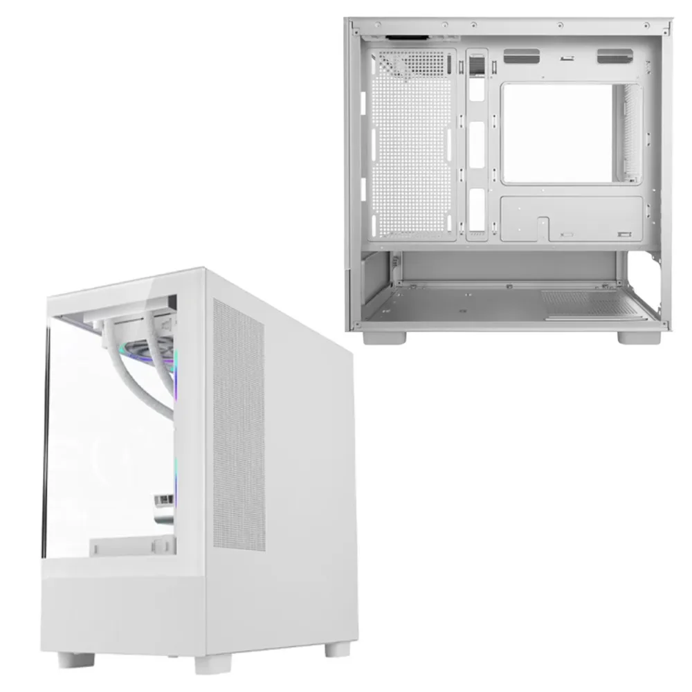 Imagem 4 de 4 do produto Gabinete Brazil Bpc Matx Gamer Bpc-k215 Branco C/ 6 Coolers Sem Fonte