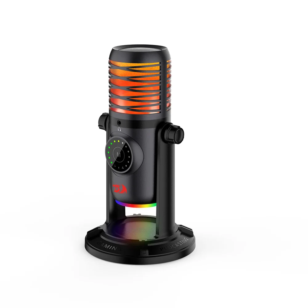 Imagem 2 de 5 do produto Microfone Stellaris RGB Redragon Preto - Gm306