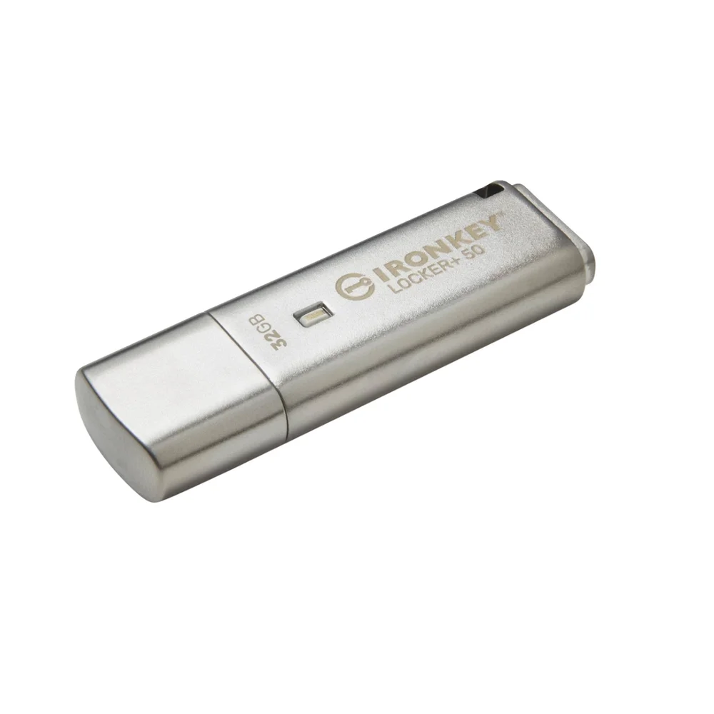 Imagem 2 de 5 do produto Pen Drive 32gb Usb3.2 Cripto Ironkey Locker+ 50 145mbs Leit Iklp50/32gb Kingston