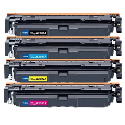 Kit Toner Compatível Hp | 230a | W2300a | W2301a | W2302a | W2303a | 4 Cores | 4203 | 4203dw | 4303dw | 4303 | Ollix