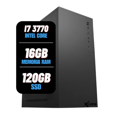 PC/Desktop/Computador Intel Core I7 3770 16Gb Ram Ssd 120gb X-Linne