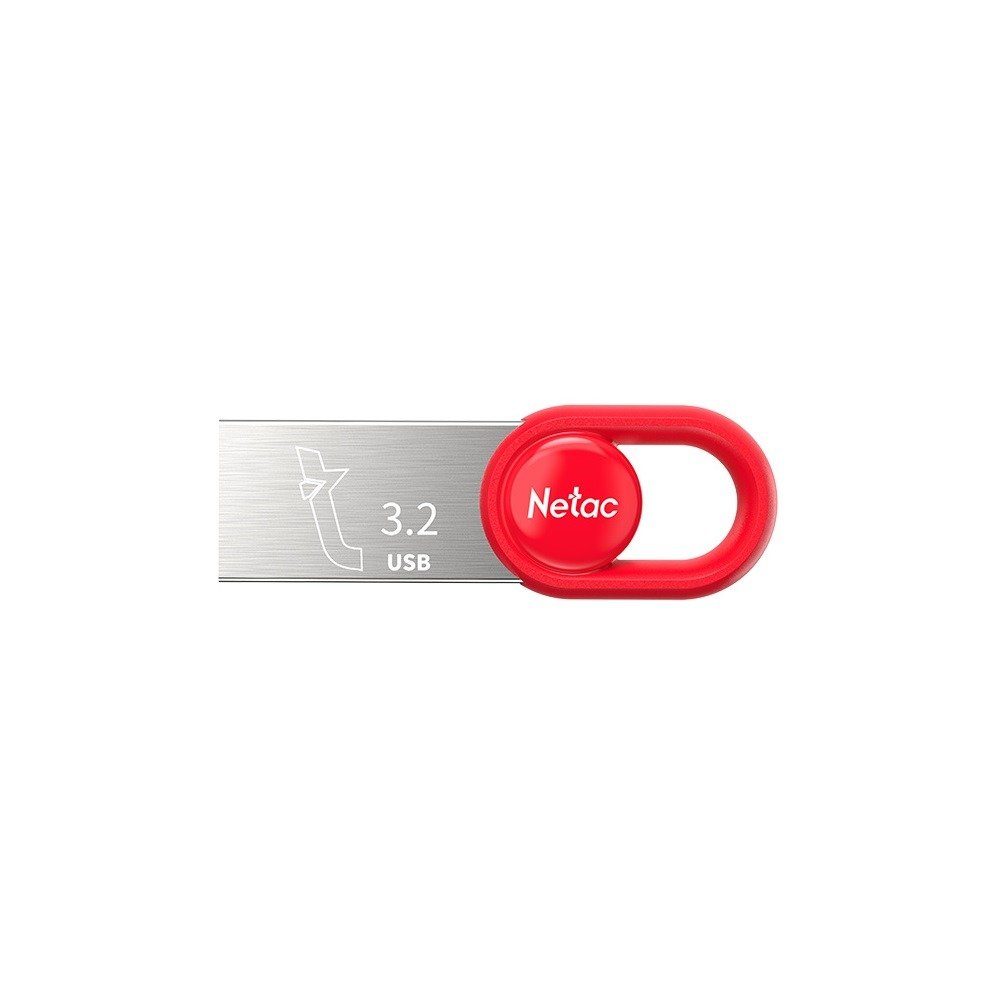 Pen Drive Netac Um2 128GB Usb 3.2 - Vermelho