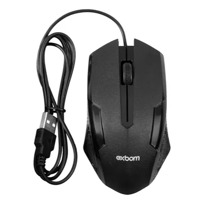 Mouse Óptico Com Fio Usb Black 03950 - Ms-71