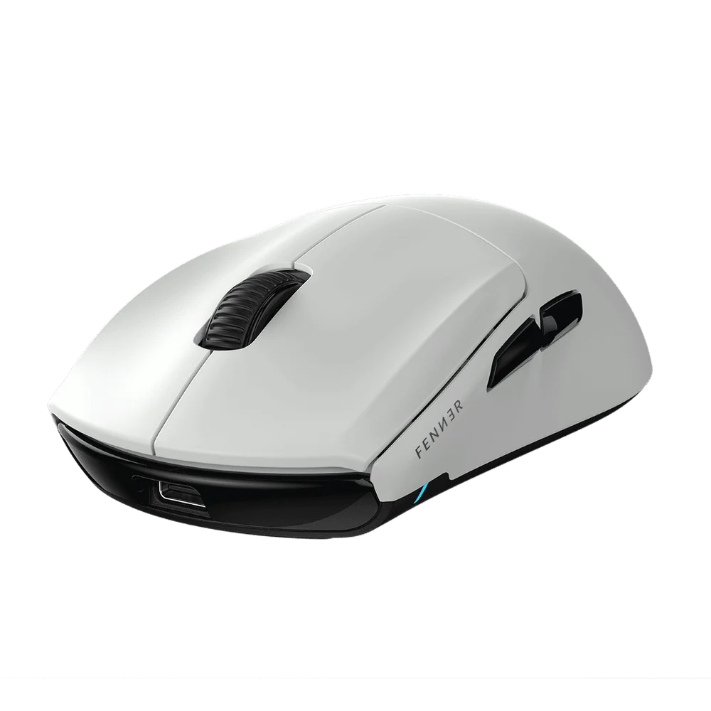 Mouse Gamer Wireless PCyes Fenner White Ghost 26000dpi Pooling Rate 8k - Pmgfwg8k