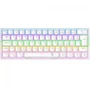 Teclado Mecânico Gamer T-dagger Arena Pro, Rainbow, Wireless/bluetooth, Switch Brown, 60%, Abnt2, Branco, T-tgk321w Pro-br Pt